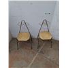 Image 1 : *(2) Vintage Cushion Chairs 28", PICKUP ONLY