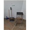 Image 1 : *Folding Step Ladder, Dust Pan & Broom - PICKUP ONLY