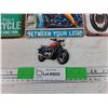 Image 4 : (3) Motorcycle Wall Signs 8" x 5" & Fridge Magnet