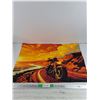 Image 4 : (2) Motorcycle Flags & Pillow Case