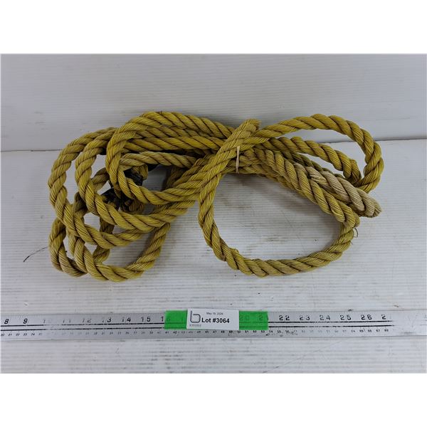 3/4" Yellow Nylon Rope 18ft