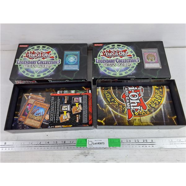 (2) Yu Gi Oh Game Boxes w/Game Boards & Misc Cards - As Is
