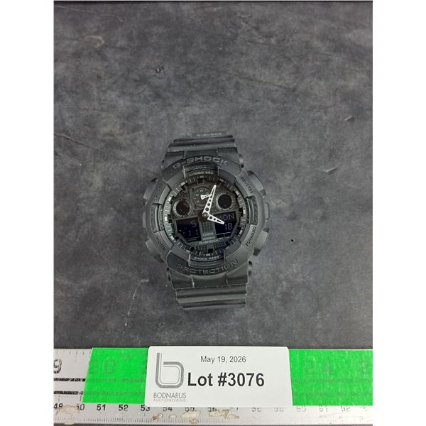 Black Casio G Shock Digital Watch - Powers On, As Is