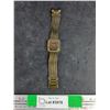 Image 3 : Brass Toned Quartz Watch - Powers On, As Is