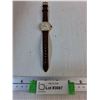 Image 2 : Avia Electronic Watch, Cracked Crystal, Brown Leather  Strap