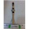 Image 3 : Avia Electronic Watch, Cracked Crystal, Brown Leather  Strap