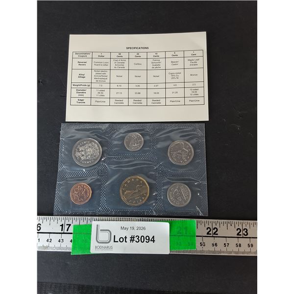 Royal Canadian Mint Coin Set- 1994