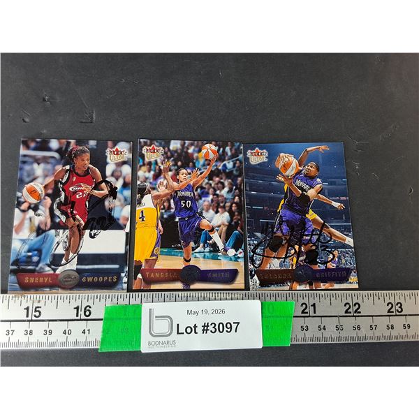 (3) Autographed Fleer Yolanda Griffith WNBA Cards- Cannot Authenticate