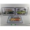 Image 1 : (3) Vintage Style Car Metal Signs 16.5" x 10.75"