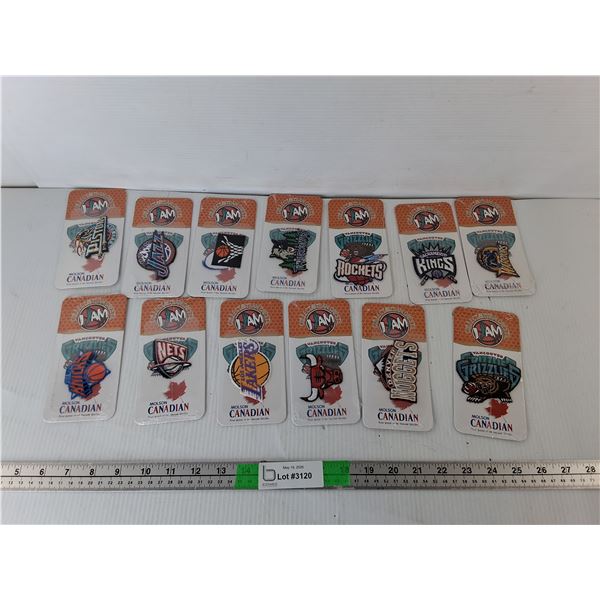 (13) NBA Clothing Patches- Sealed