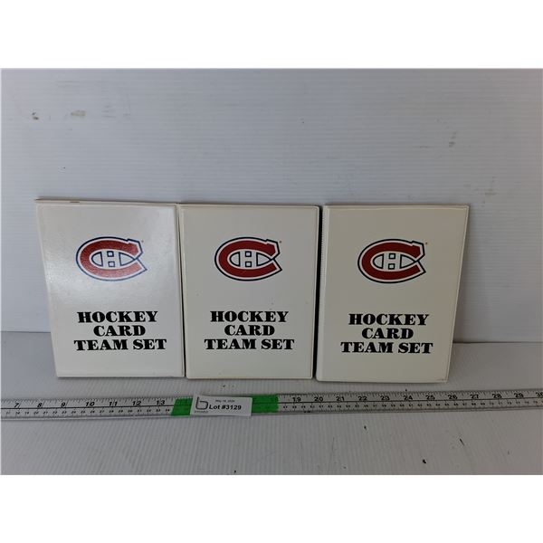 (3) Montreal Canadiens Card Albums