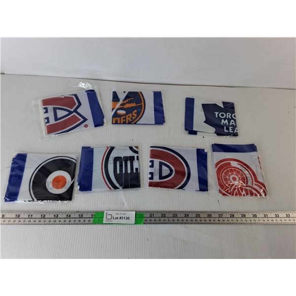 (7) NHL Banners/Pennants 16.25" x 10.75"