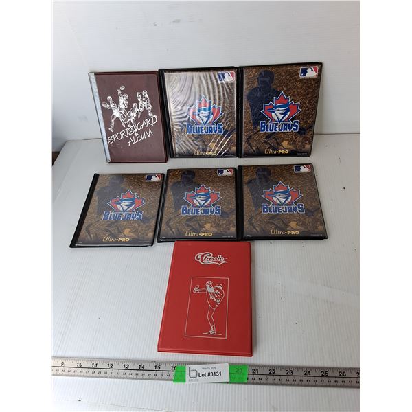 (7) Mostly MLB Card Albums & NHL Cards- Cannot Authenticate