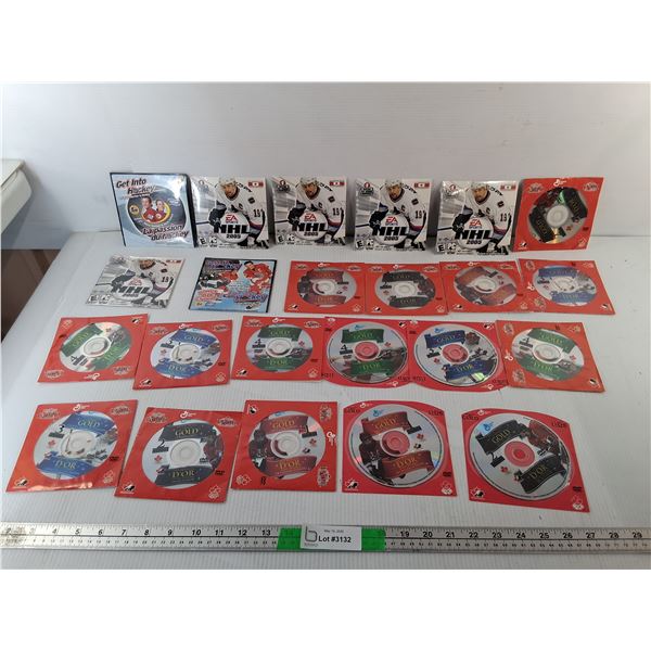 (23) NHL Cd-Roms & DVDs