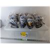 Image 1 : Plastic Tote & (11) Model NHL Goalie Masks- Cannot Ship Tote
