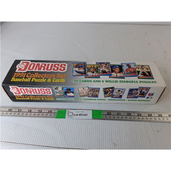 Donruss 1991 MLB Collector Card Set- Cannot Authenticate