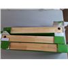 Image 6 : 3 Tier Metal Caddy Shelf 23.5" & (3) Ashland Wooden Wall Shelves- Some Damage, Cannot Ship