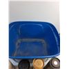 Image 3 : (1) Tote-No Lid, (4) Scotch Whiskey- Empty Containers - PICK UP ONLY