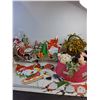 Image 1 : (2) sets of 7 Christmas Gnomes, Plastic Basket, Floral Sprays -PICK UP