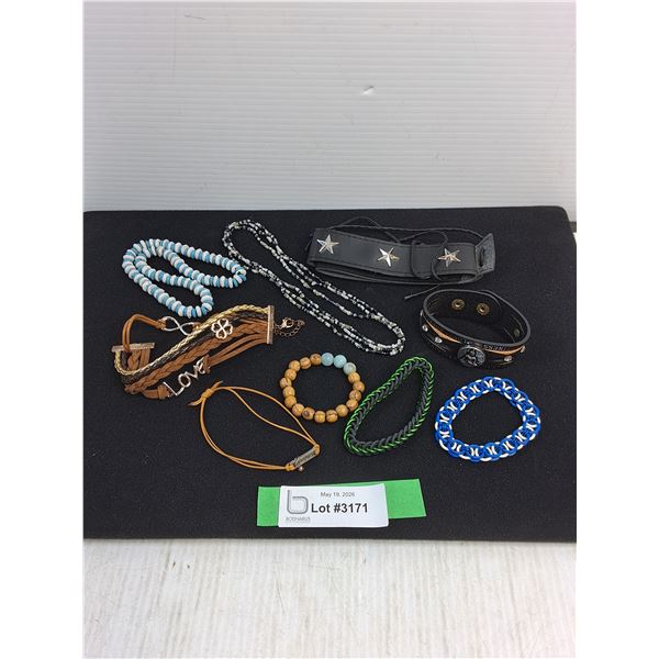 Hatband, Necklaces, Bracelets