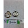 Image 1 : (2) Westclox Pocket watches - Shock Resistant -As Is