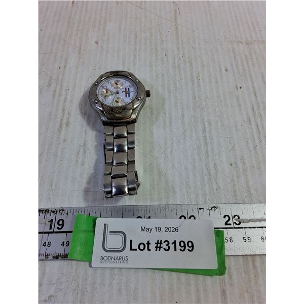 Mustang Wrist Watch , Metal band- As Is