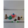Image 1 : Plastic Tea Pot, Toy Car, Decorative Figurine Girl Playing Guitar, Misc