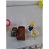 Image 3 : Plastic Tea Pot, Toy Car, Decorative Figurine Girl Playing Guitar, Misc