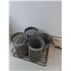 Image 2 : Vintage-Style Silver Metal Mesh Desk Organizers, Shopping Novelty Sign