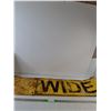 Image 1 : Yellow Wide Load Sign 8ft Long