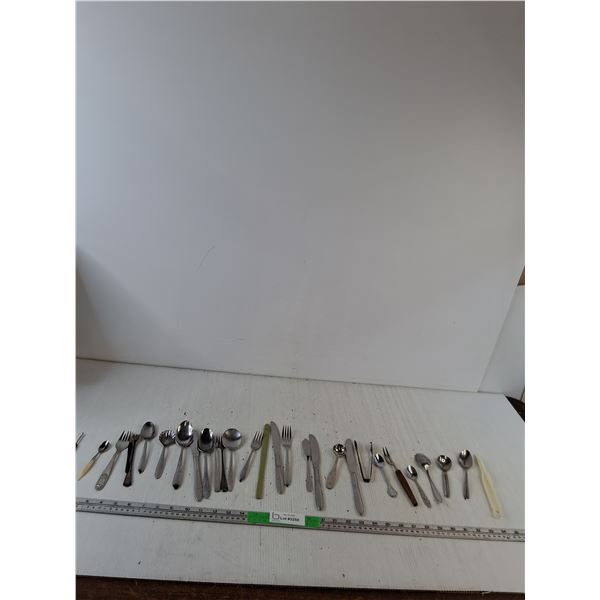Various Cutlery: Spoons, Forks, Knives, Misc