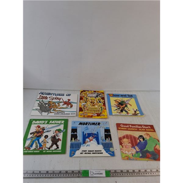 (4) Robert Munsch Books, Adventure Of Little Spiny, Return Of The Golden Dragon