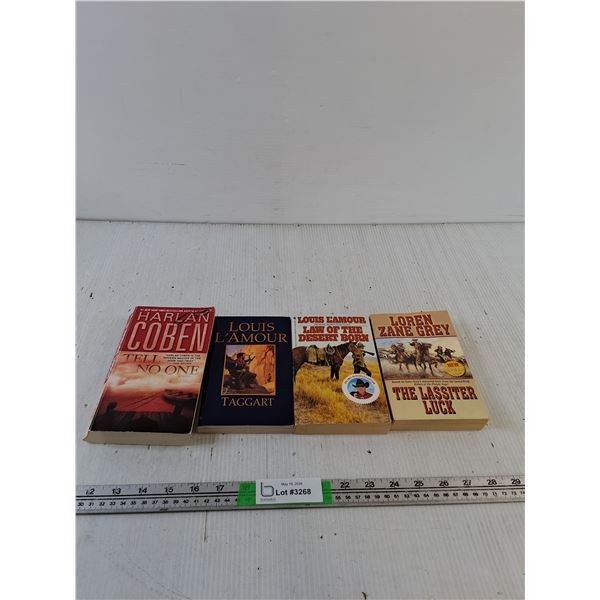 (4) Novels: Tell No One, Louis L'amour, The Lassiter Luck