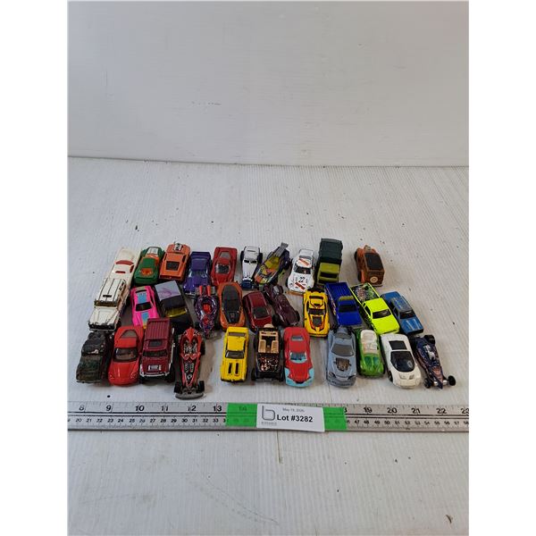 Box Of Die Cast Cars Assorted