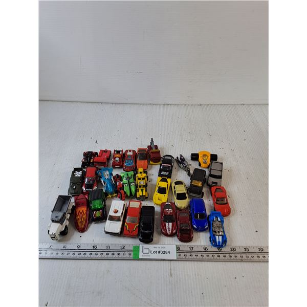 Box Of Assorted Die Cast Cars