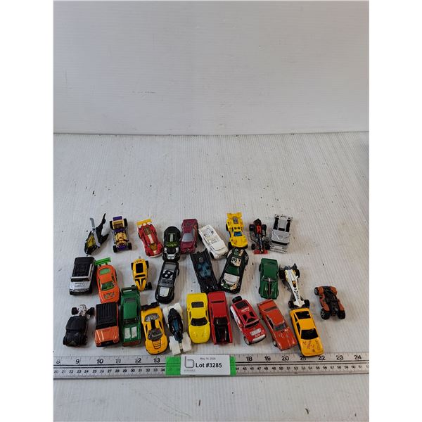 Box Of Assorted Die Cast Cars
