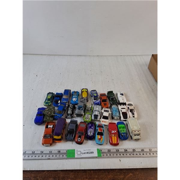 Box Of Assorted Die Cast Cars