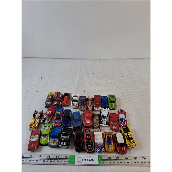 Box Of Assorted Die Cast Cars