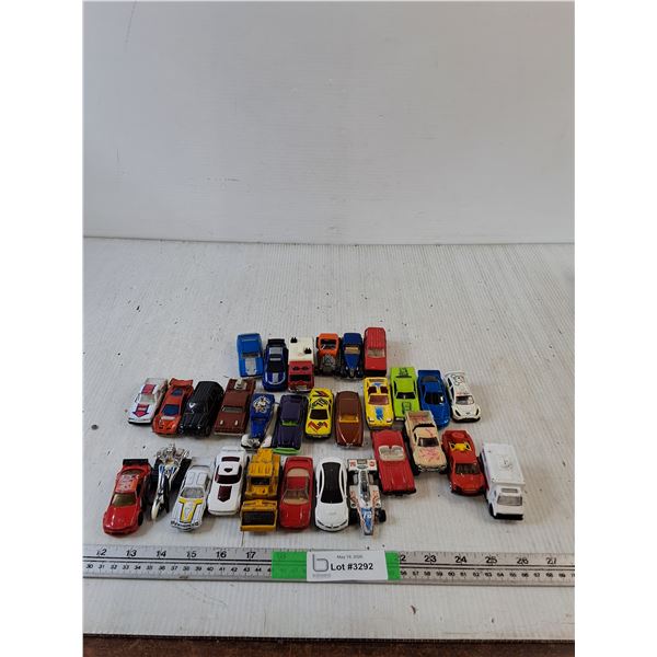 Box Of Assorted Die Cast Cars