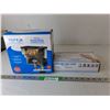 Image 1 : Box of Disposable Vinyl Gloves, Appears New- L & Top Fin Pro30 Silenstream Power Filter- Powers On/A