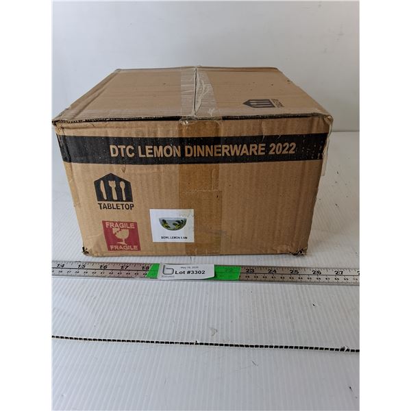 (12) Lemon Style Ceramic Bowls- NIB