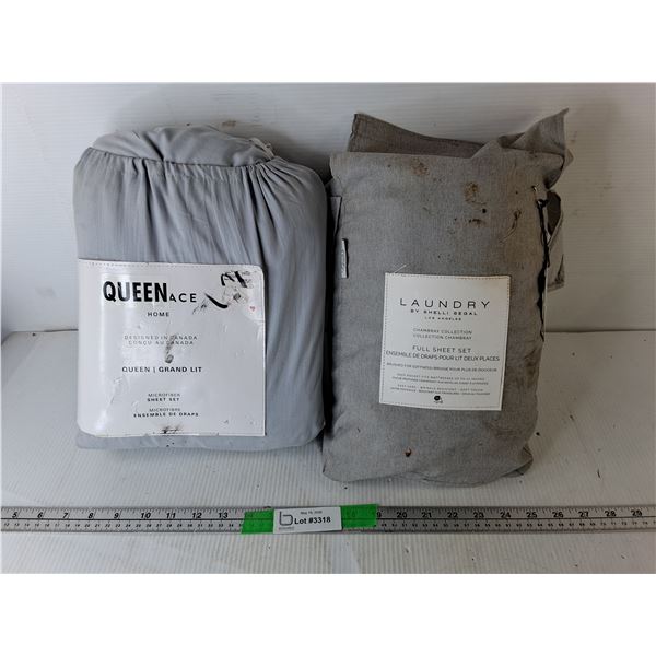 Polyester Full & Queen Sheet Sets- As Is