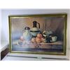 Image 1 : Framed Still Life Fruit Painting 38.25" x 26.5"- Cannot Ship