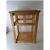 Image 3 : Wooden Side Table 16" x 14.25" x 21.75", May Require Reinforcement- Cannot Ship