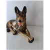 Image 2 : Vintage Chalkware German Shepherd Figurine 18" Long, Pickup Preferred