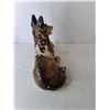 Image 4 : Vintage Chalkware German Shepherd Figurine 18" Long, Pickup Preferred