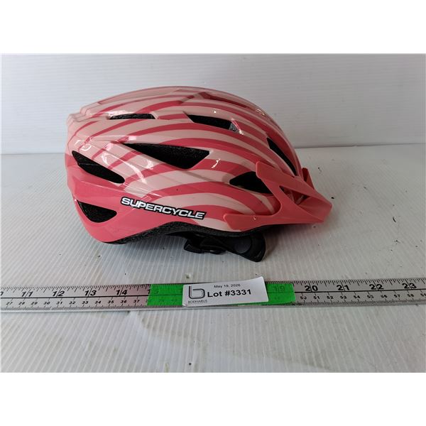 Child's Pink Supercycle Helmet- 52-54 Cm