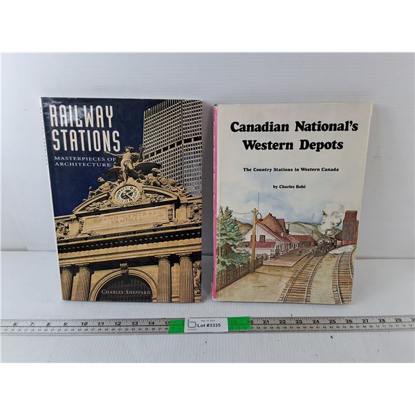 (2) Railway Books- Architecture & Canadian Western Stations