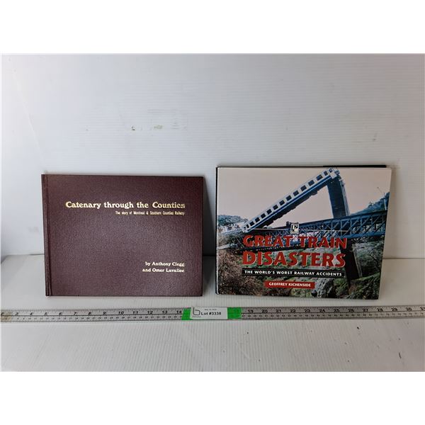 (2) Railway/Train Books- Great Train Disasters & Catenary through the Counties