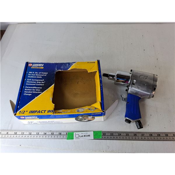 Campbell Hausfeld 1/2" Air Impact Wrench, Appears New